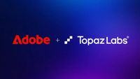The Adobe and Topaz Labs logos