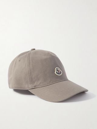 Appliquéd Cotton-Twill Baseball Cap