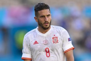 Koke in action for Spain against Slovakia at Euro 2020.