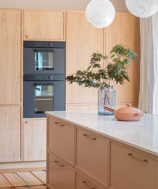 Wood Japandi style kitchen from Sustainable kitchens