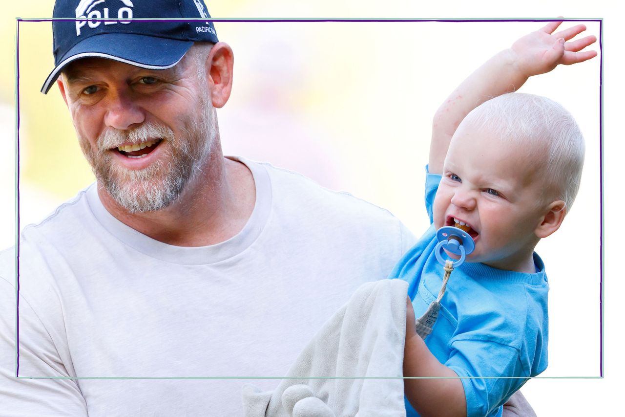 Mike Tindall and son Lucas Tindall