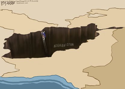 Editorial Cartoon U.S. afghanistan withdrawal