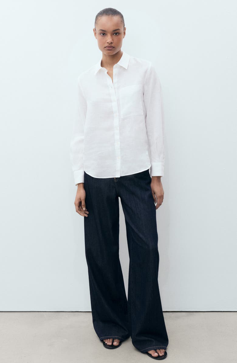 Linen Button-Up Shirt