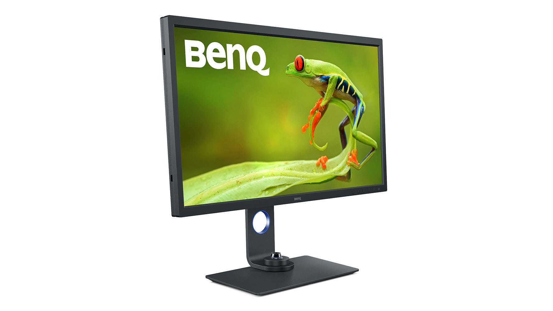 BenQ SW321C PhotoVue showing a photo of a frog