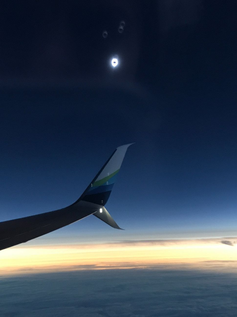 Photos Great American Solar Eclipse Seen from a Plane Space
