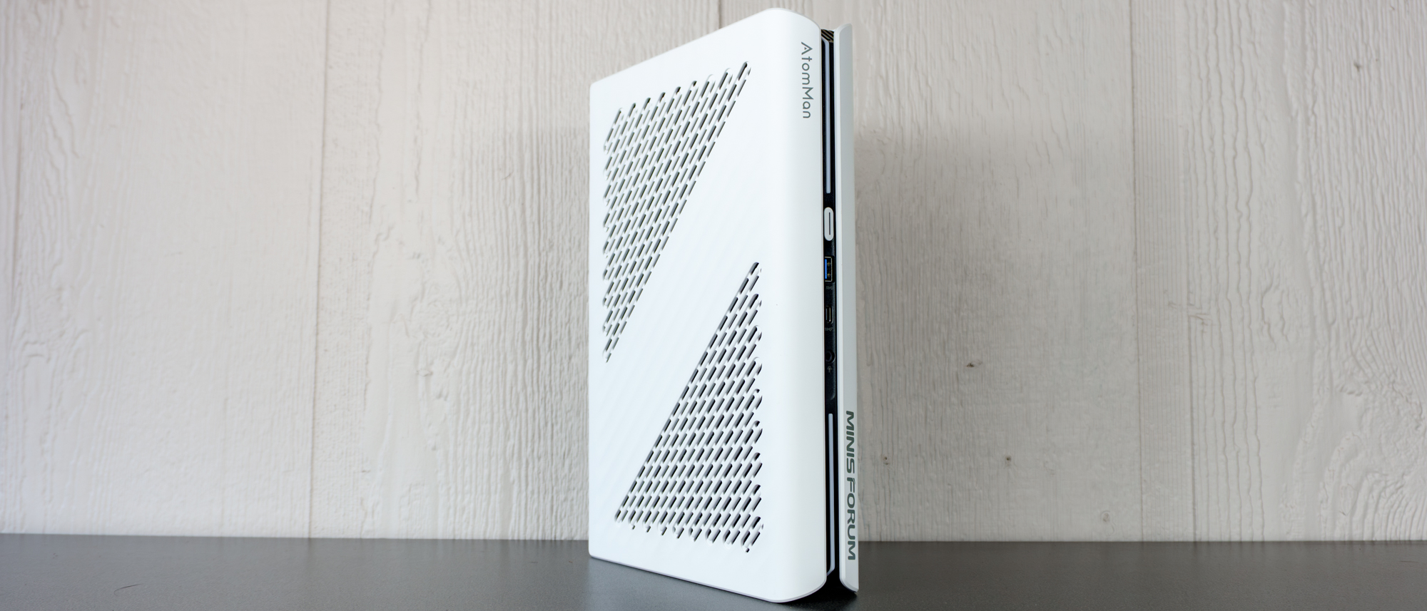 The Minisforum G1 Pro on a table