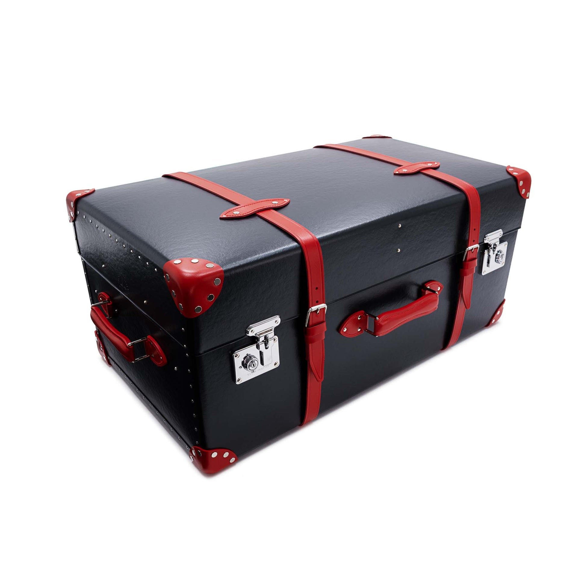 Centenary &amp;middot; Steamer Home Trunk | Navy/red/chrome