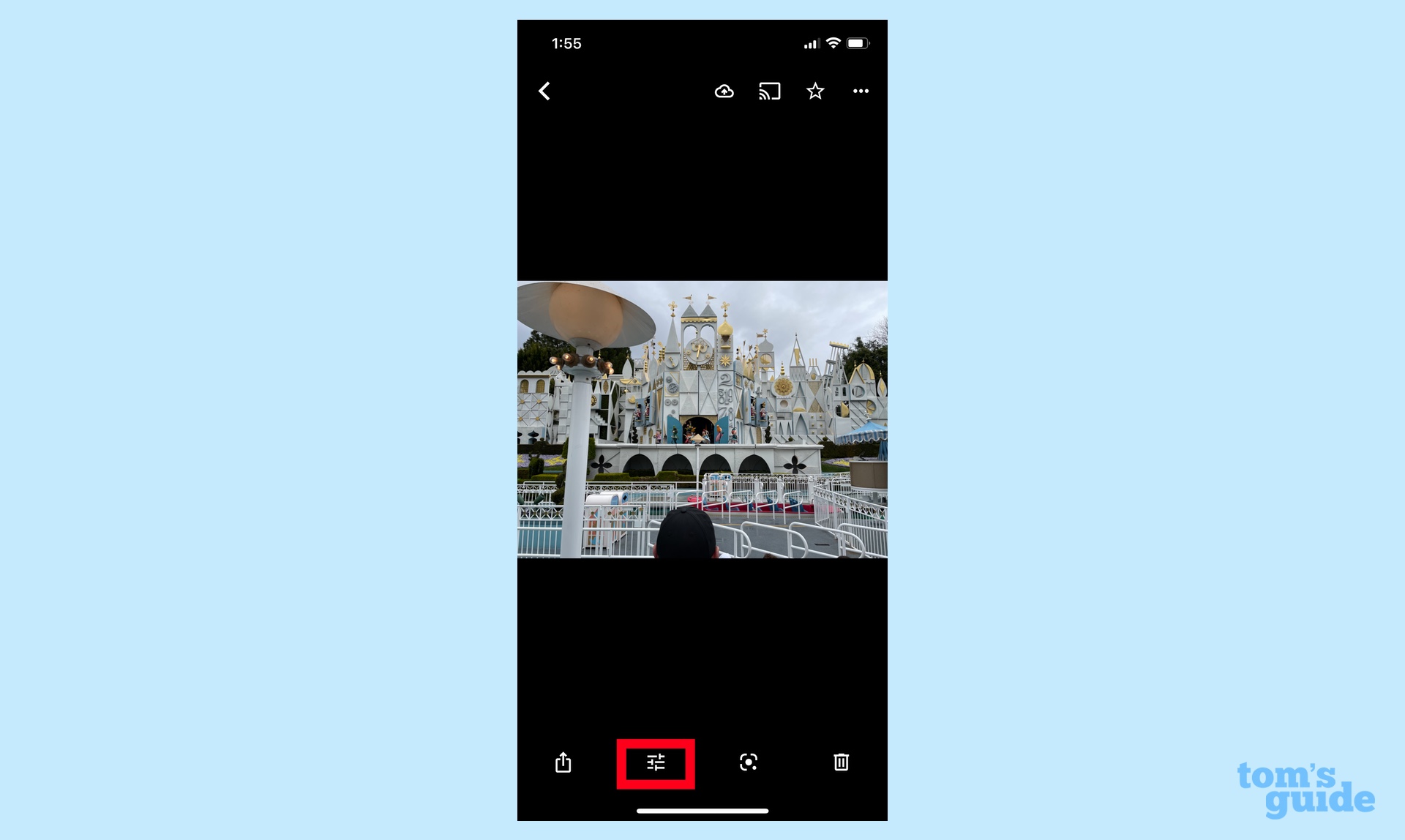 выберите «Редактировать» в Google Фото, чтобы использовать Magic Eraser на iPhone