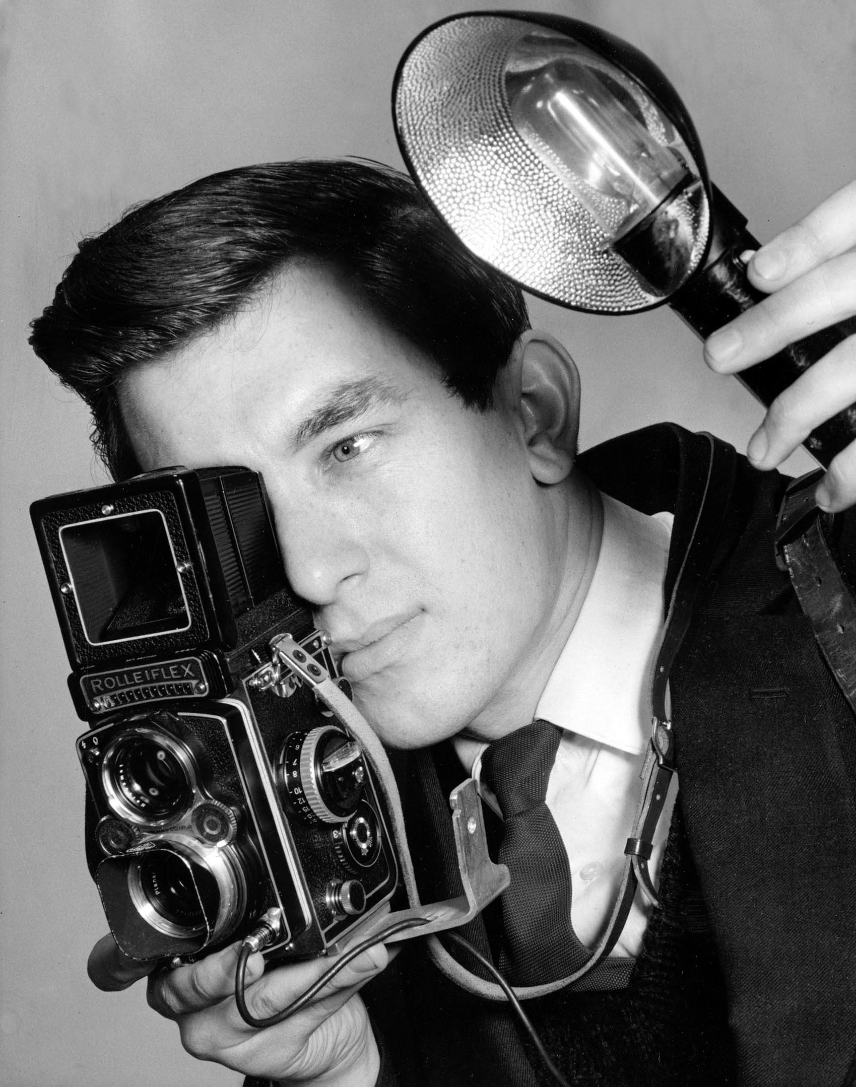 Daily Mirror Staff Photographer Alisdair MacDonald, aged 21. February 1962. (Photo by Ian Harris/Daily Mirror/Mirrorpix via Getty Images)