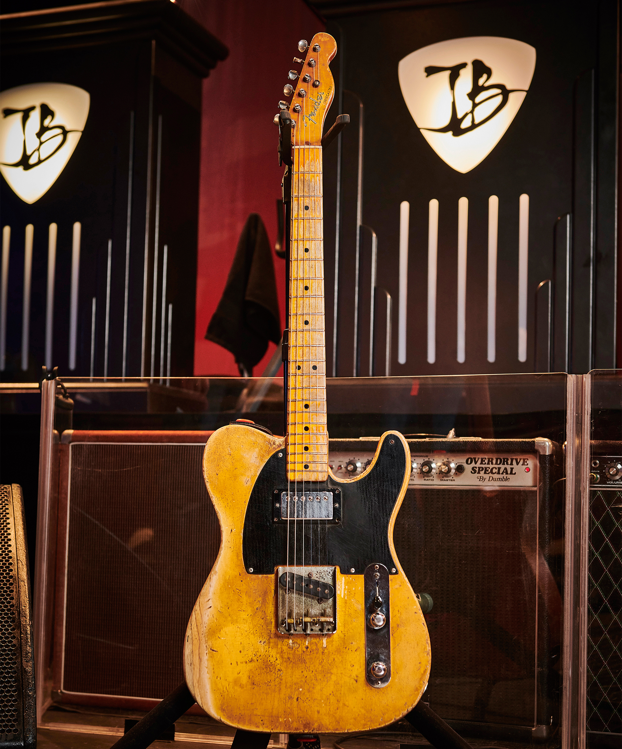 A photo of Terry Reid's 1952 Fender Telecaster owned by Joe Bonamassa since he purchased it from Reid in 2015.