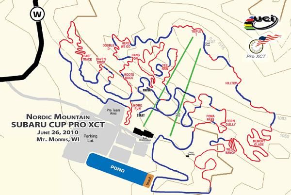 Elite cross country course map