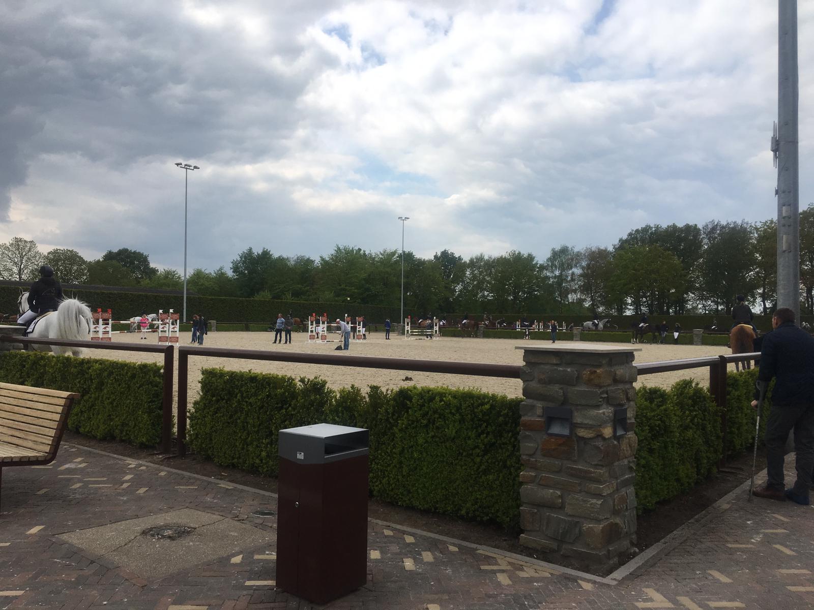 From court yard area looking onto main ring between stand and office 2