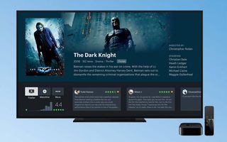 An image of The Dark Knight's page in Letterboxd on the Apple TV