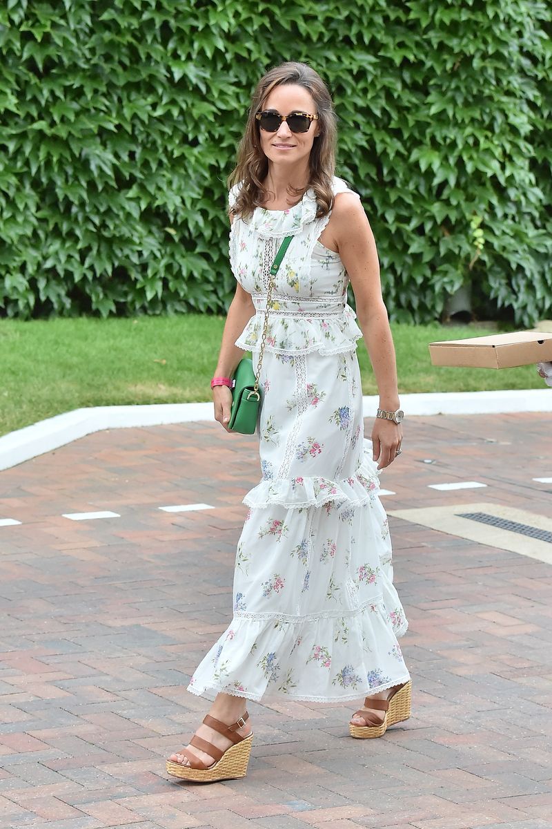 White, Clothing, Dress, Shoulder, Street fashion, Fashion, Footwear, Eyewear, Summer, Day dress,