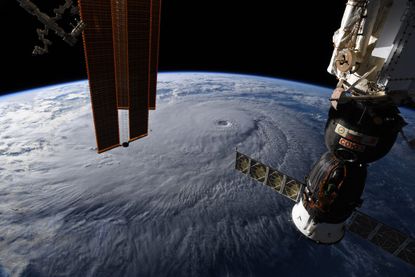 Hurricane Lane dominates the Pacific Ocean in this photo from the International Space Station by NASA astronaut Ricky Arnold taken on Aug. 22, 2018 as the Category 4 storm approached Hawaii.