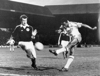 Laurie Cunningham scores for England U21s against Scotland