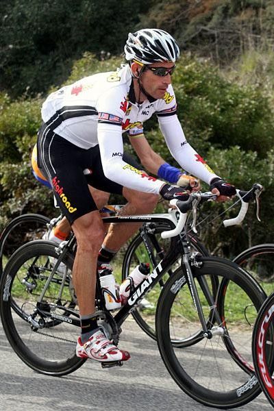 George Hincapie (High Road) is back in the action and getting ready for the spring classics.