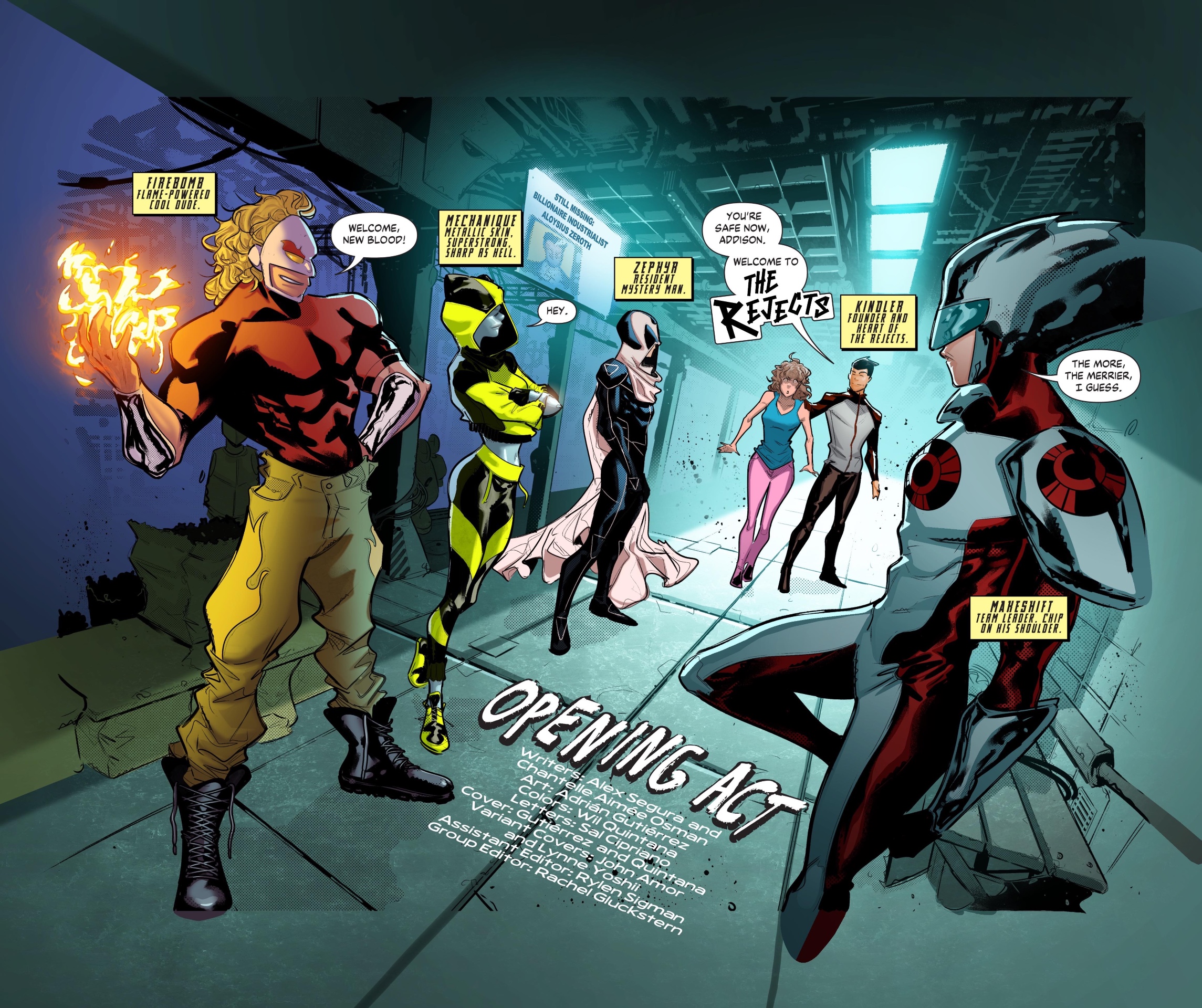 The Rejects #1 page
