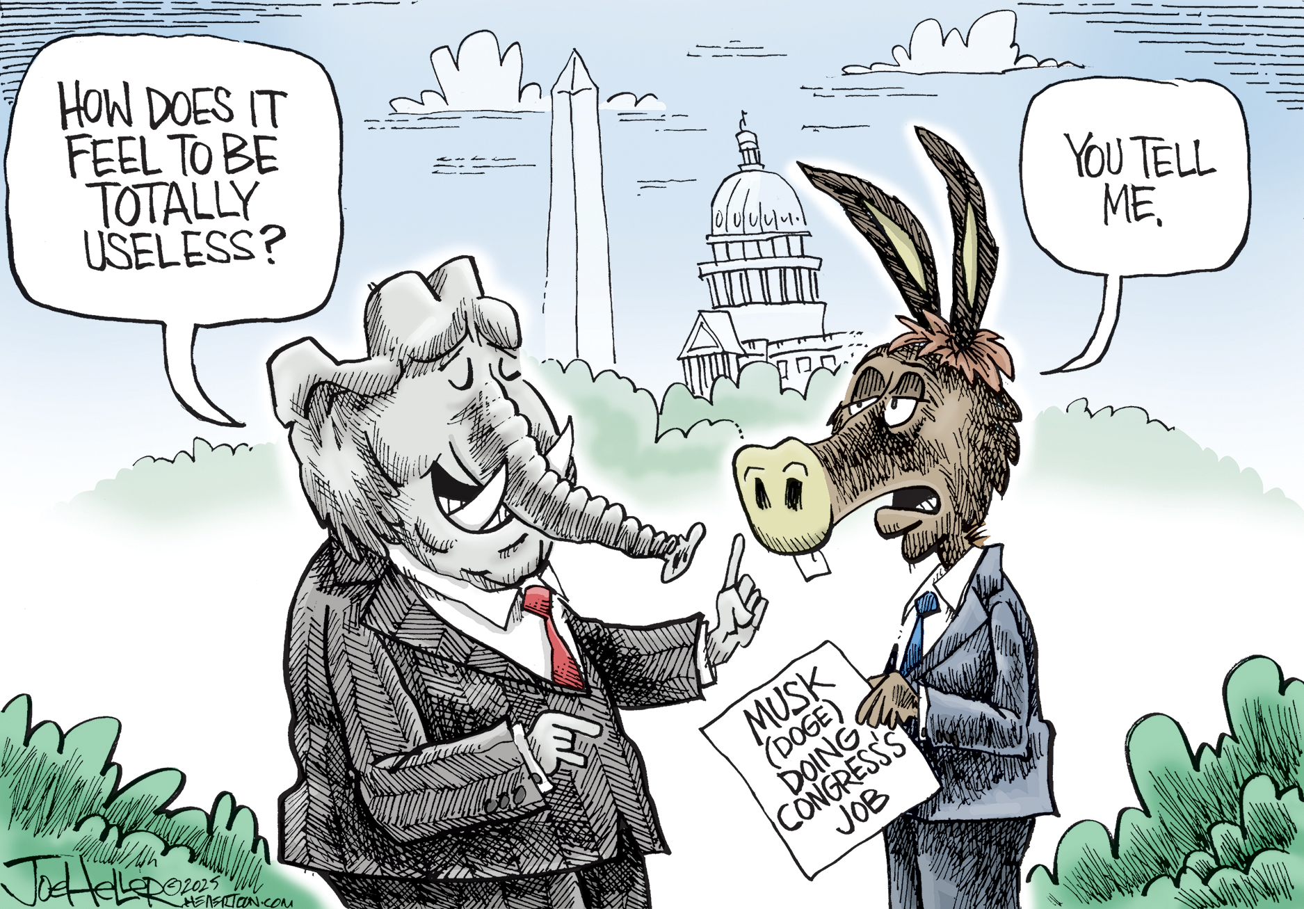 Political cartoon