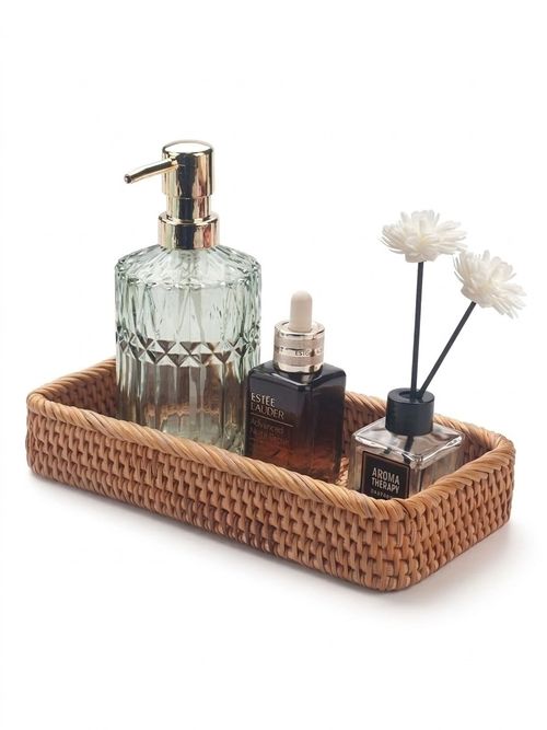Rattan Bathroom Vanity Trays 