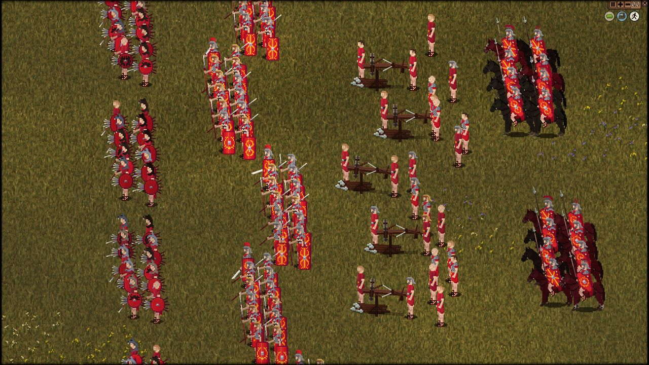 Images of pixel art strategy game Roma Invicta