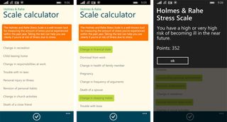 Stress Scale Calculator