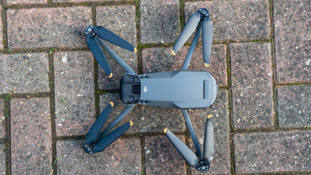 Top-down view of the DJI Mavic 3 drone