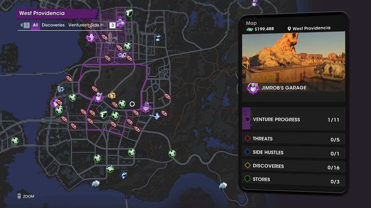 Saints Row, south east map