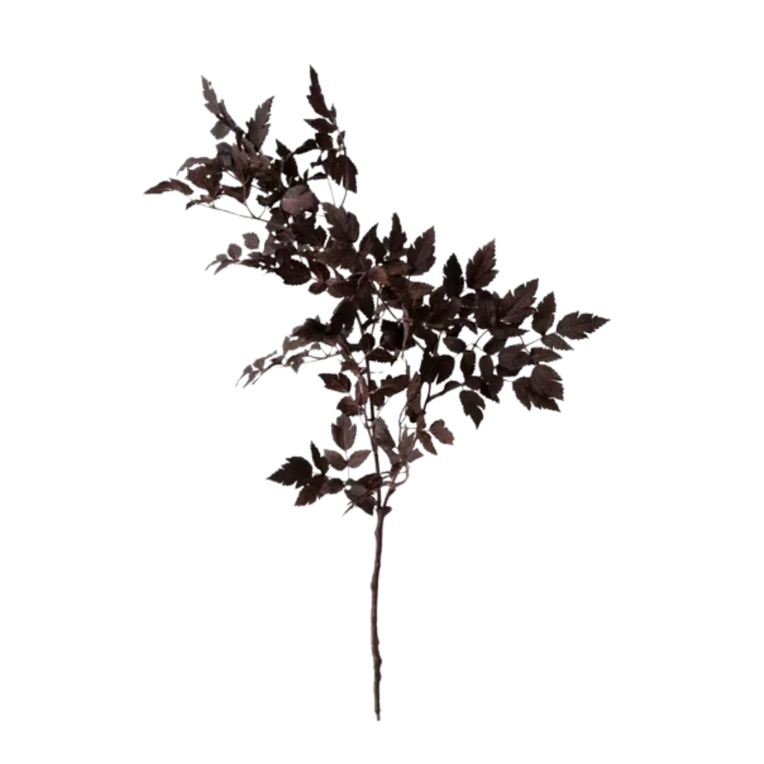 Fake Plants | New Plum Artificial Cimicifuga Plant Leaf Spray - 31"