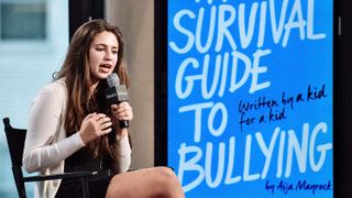 Aija Mayrock speaks at the AOL BUILD Speaker Series Presents: 'The Survival Guide To Bullying' at AOL Studios In New York on July 1, 2015 in New York City. (Credit: Grant Lamos IV/Getty)