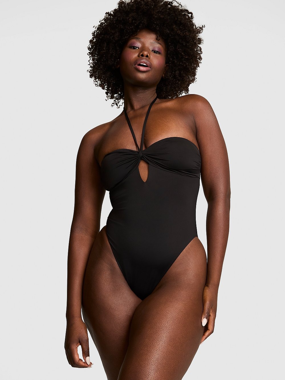 victorias secret, Strapless Cut-Out One-Piece Swimsuit