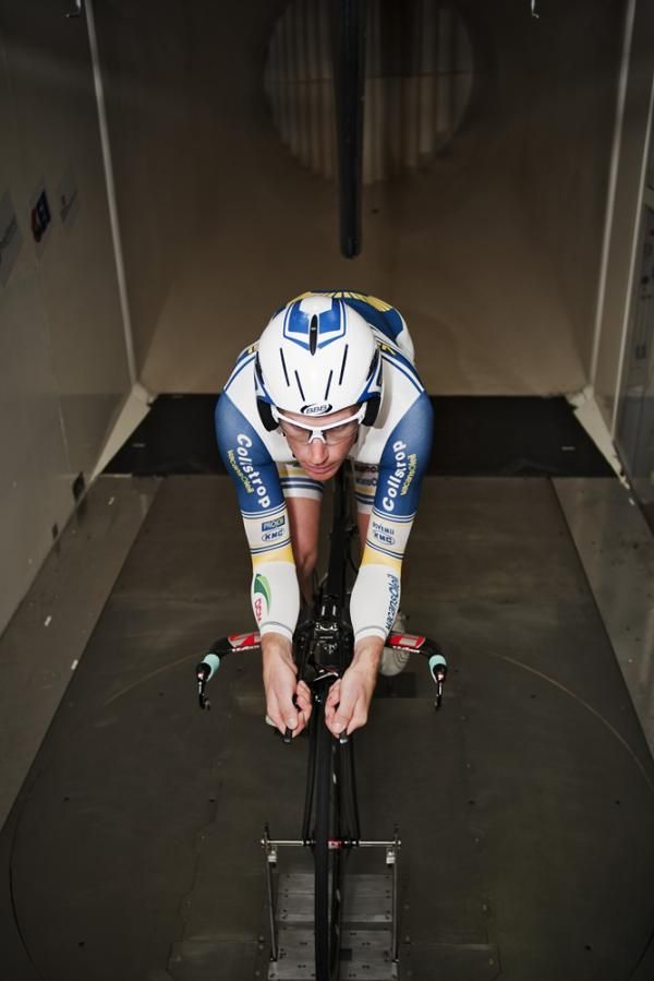 Lieuwe Westra in his time trial position