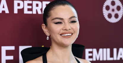 Selena Gomez attends the &quot;Emilia Pérez&quot; premiere during the 62nd New York Film Festival at Alice Tully Hall on September 30, 2024 in New York City wearing a black custom vera wang dress