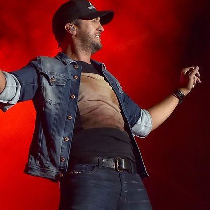 Singer Luke Bryan performs onstage during 2016 Stagecoach California's Country Music Festival at Empire Polo Club on May 01, 2016 in Indio, California