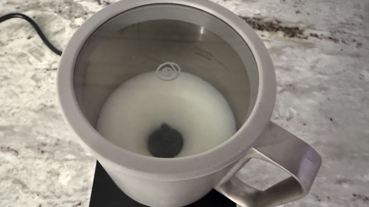 Terra Kaffe Aero hot milk setting
