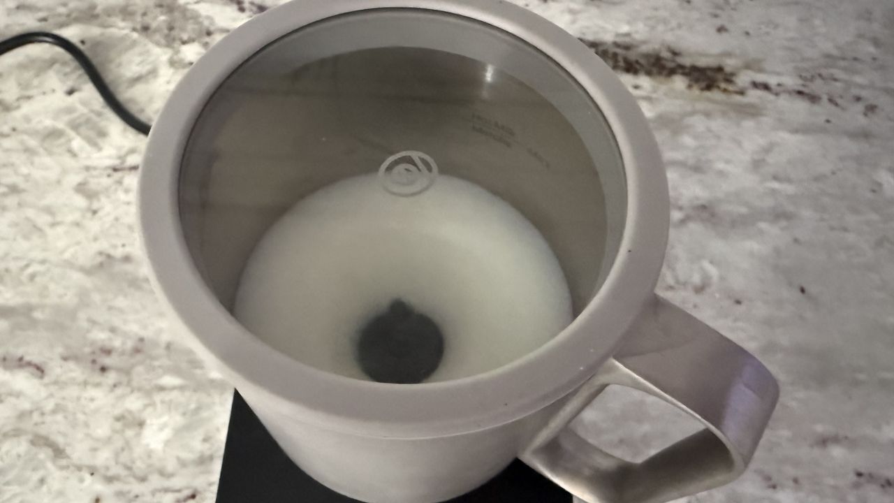 Terra Kaffe Aero hot milk setting