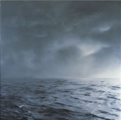 格哈德·里希特海景，1969年，灰绿色多云