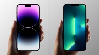 iPhone 14 Pro and iPhone 13 Pro design