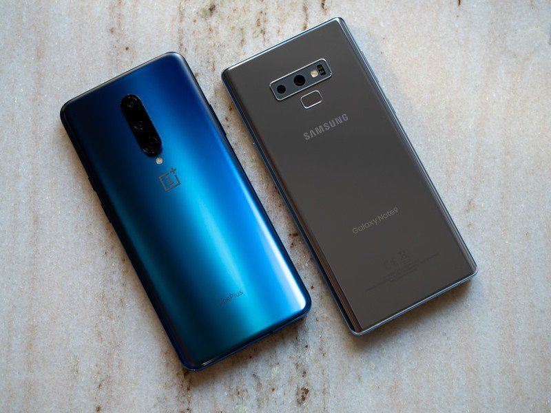 OnePlus 7 Pro and Galaxy Note 9