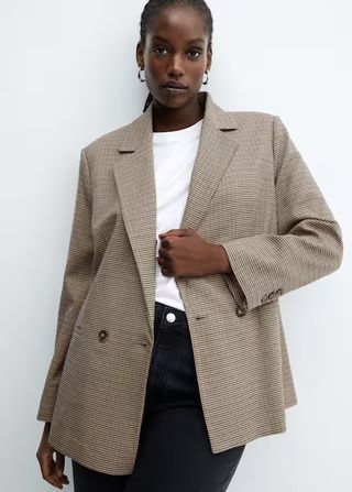 Mango double-breasted blazer