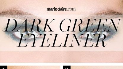dark green eyeliner how to