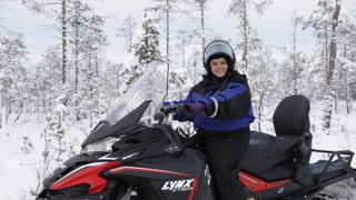 Susan's snowmobile ride! Will she make it through the tundra and ice?