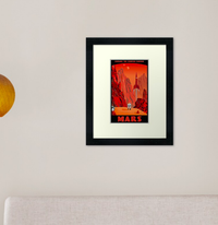 16. Mars Travel Poster Framed Art Print