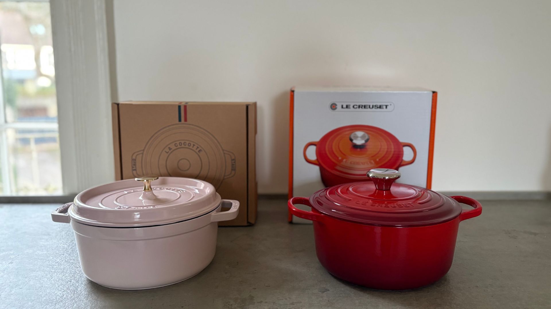 Le Creuset Round Casserole Dish with the Staub Round Cocotte