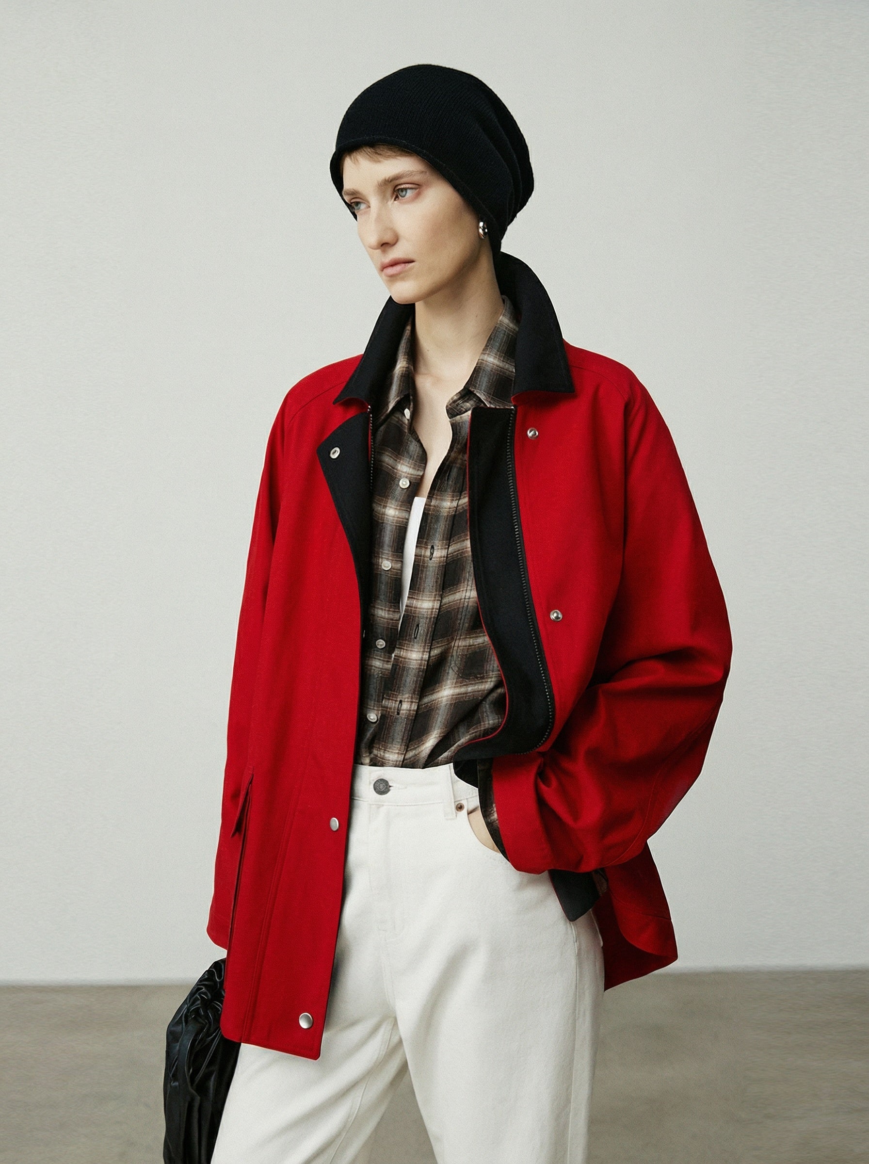 Contrast Collar Coach Jacket