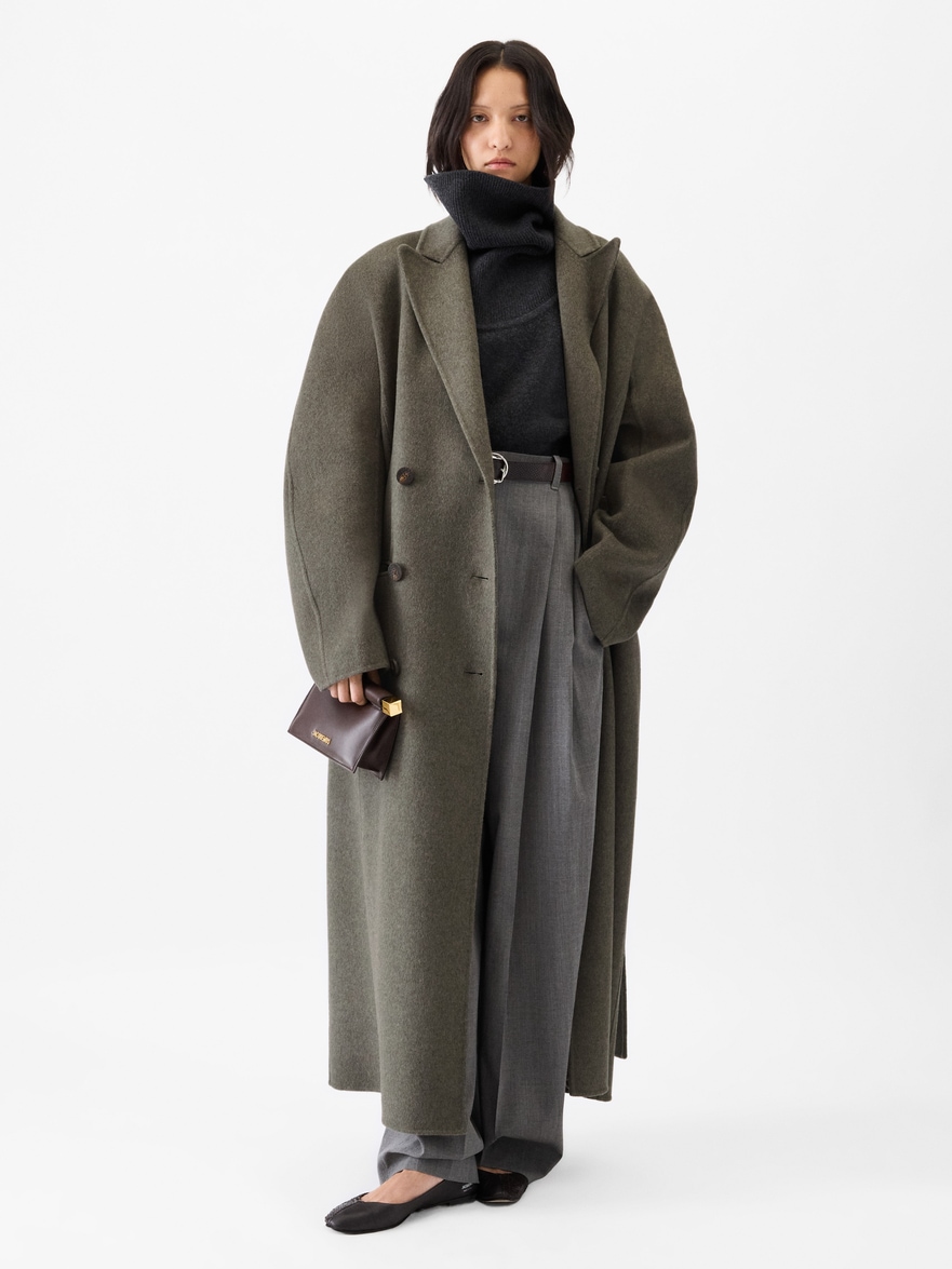 Jacquemus - the Curvo Man&#039;s Coat - Dark Grey - Size : 32