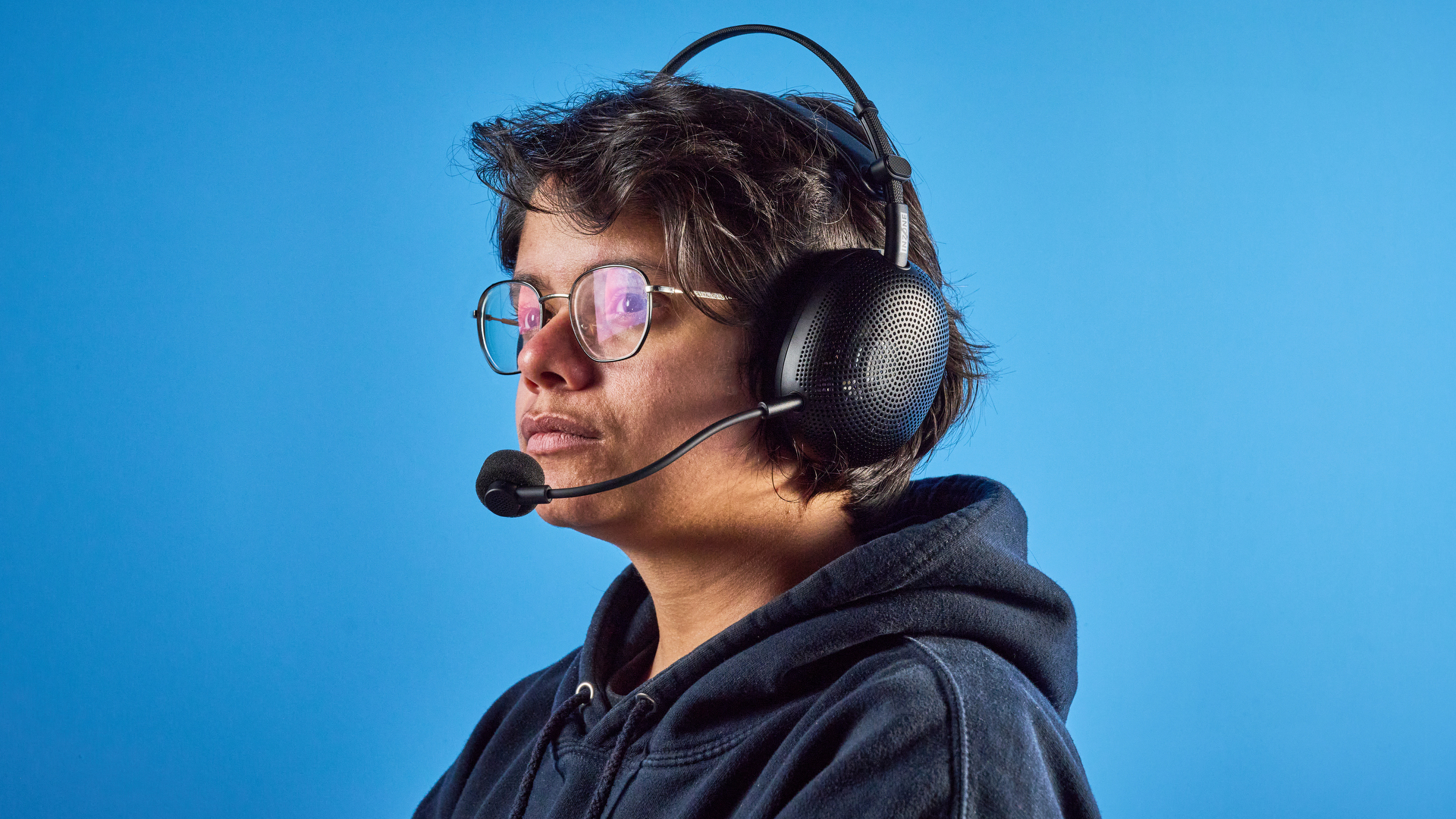 A black Sony Inzone H6 Air open-back gaming headset