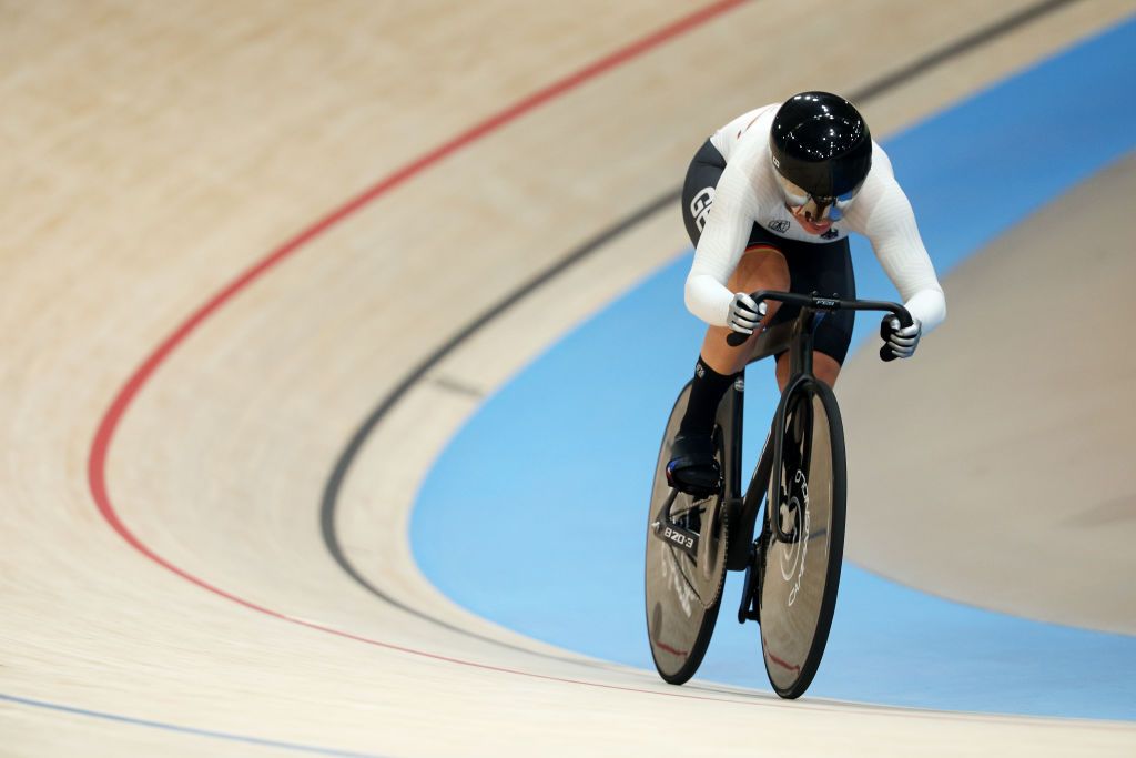Lea Friedrich in action in the women's sprint qualification