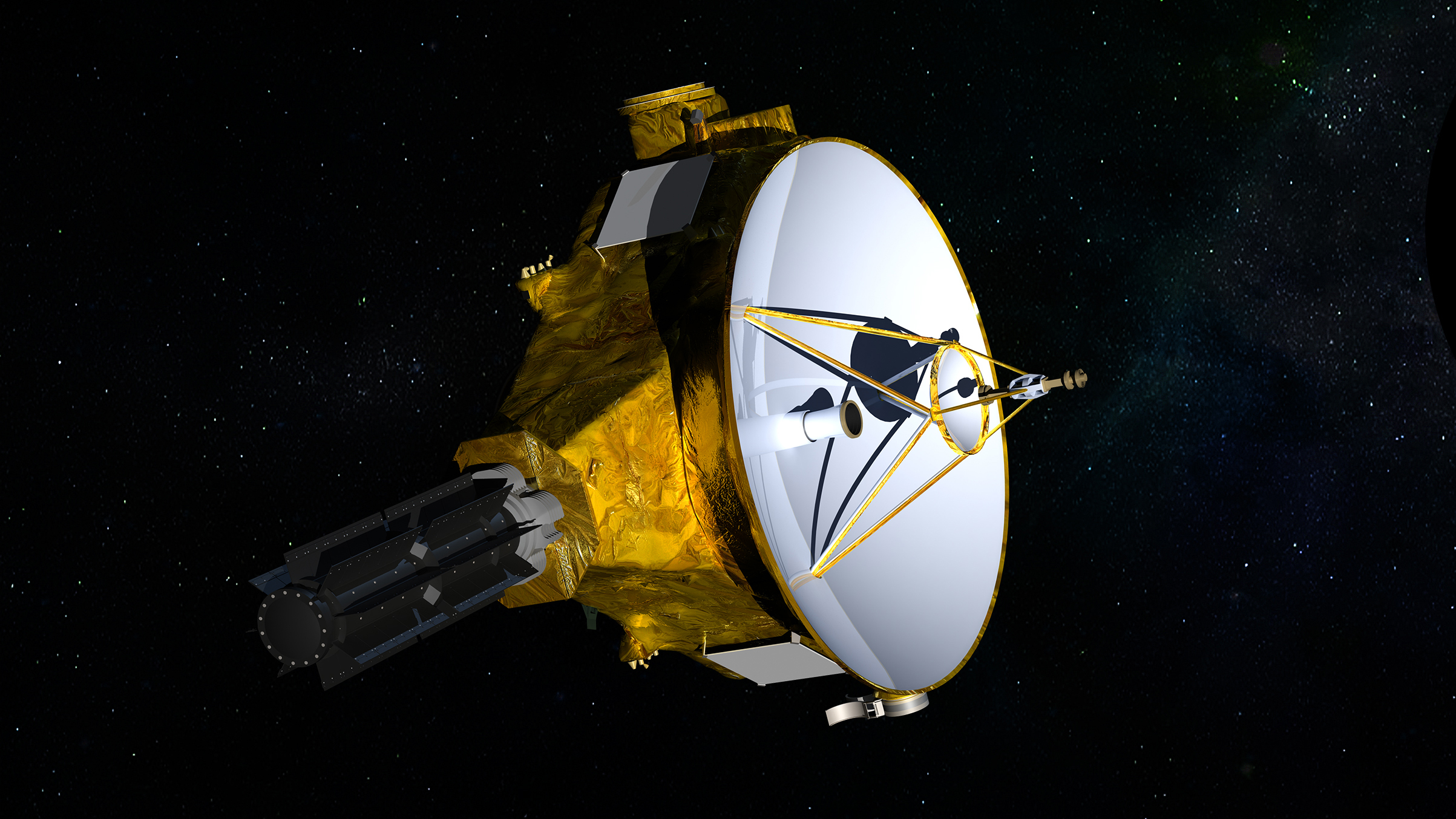 Uma impressão artística da espaçonave New Horizons da NASA