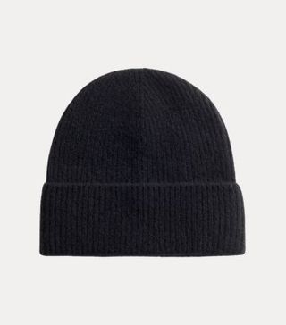 Image of black cashmere hat 